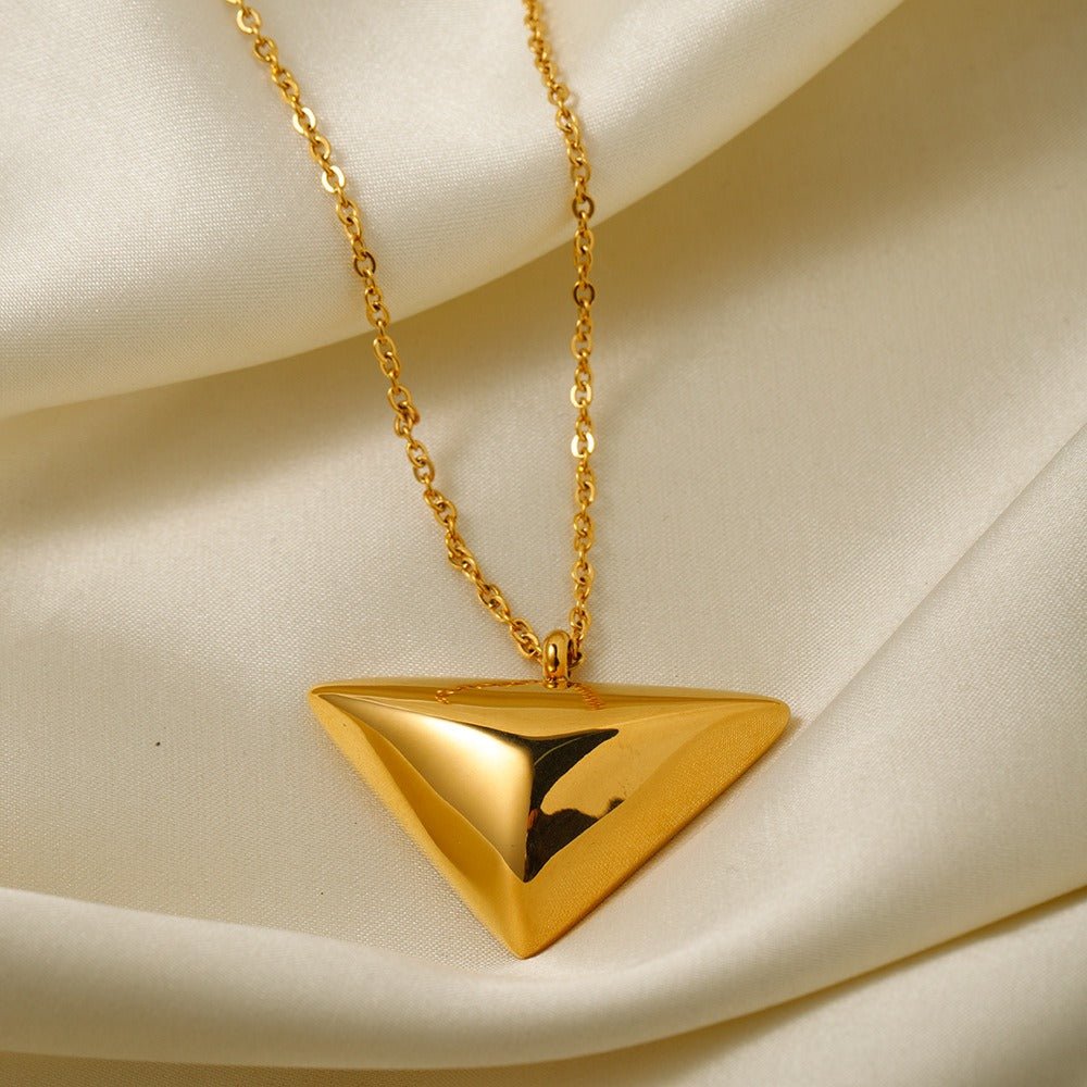 Triangle pendant necklace jewelry simple design jewelry - Salim Fashion