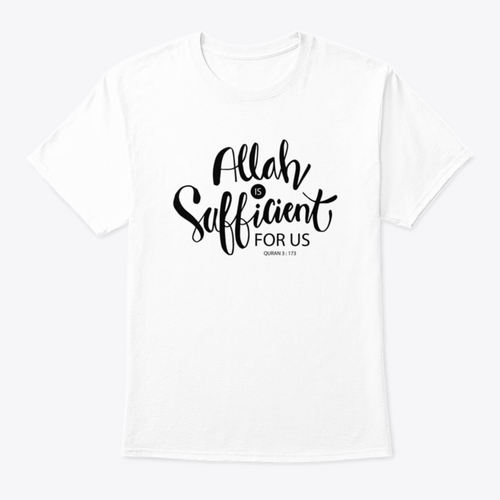 Allah Is Sufficient For Us Islamic Quran Quotes Shirt Design