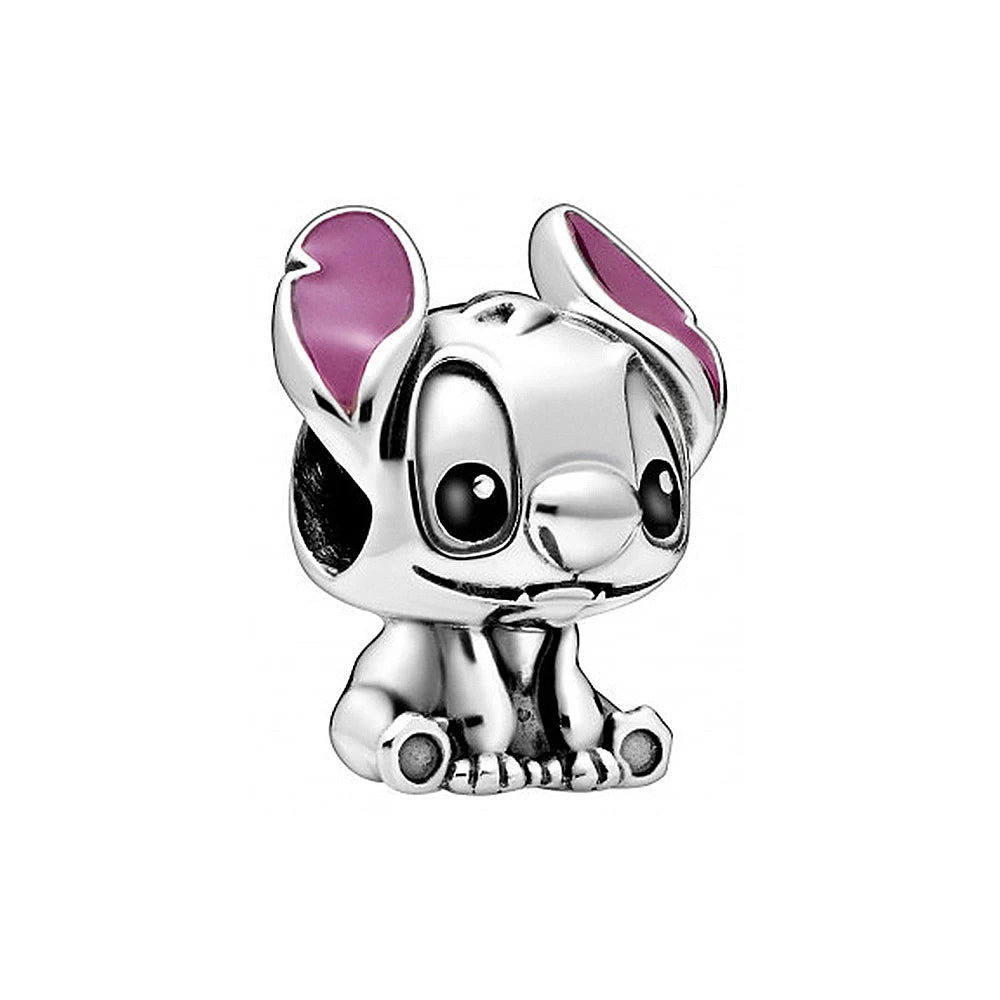 MINISO League Of Legends Mickey Mouse Minnie Plata Deley 925 Sterling Silver Charm Beads Fit Original Pandora Bracelet Jewelry