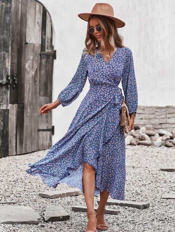 Printed midi dress - Salim Fashion