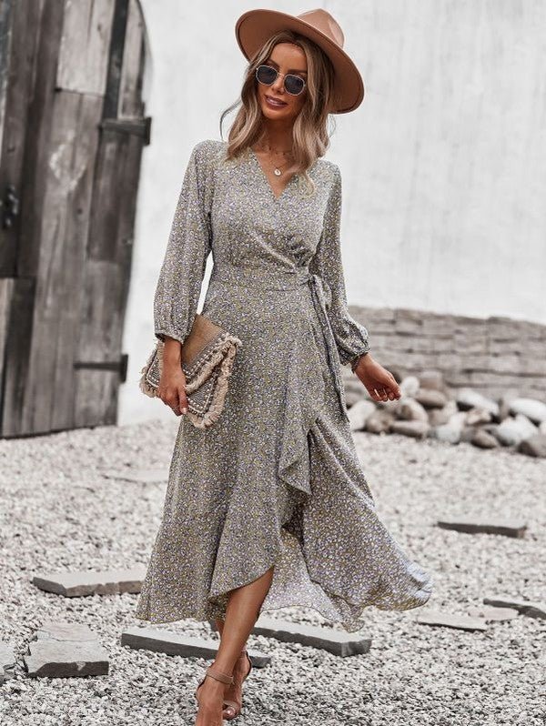 Printed midi dress - Salim Fashion