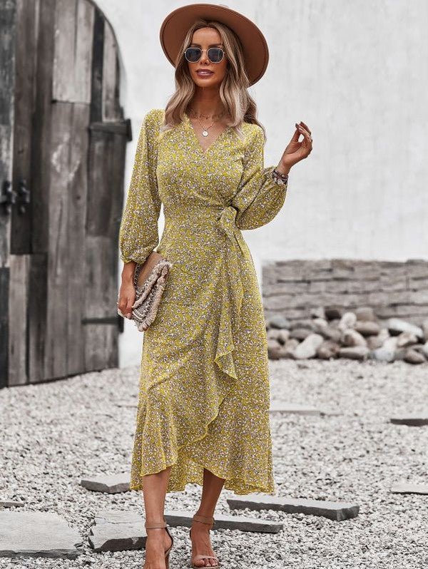 Printed midi dress - Salim Fashion