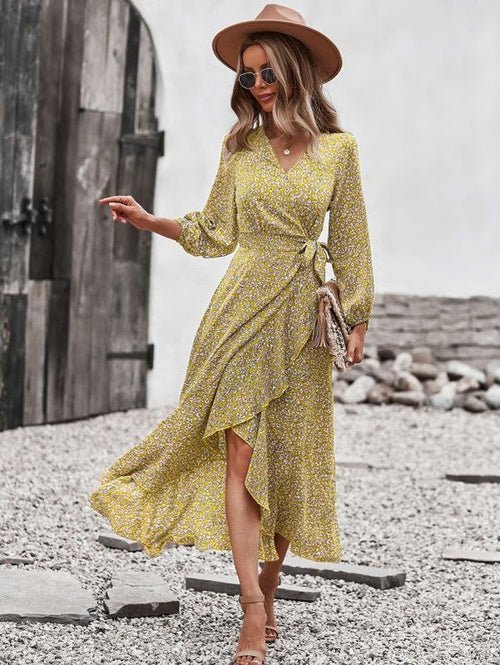 Printed midi dress - Salim Fashion