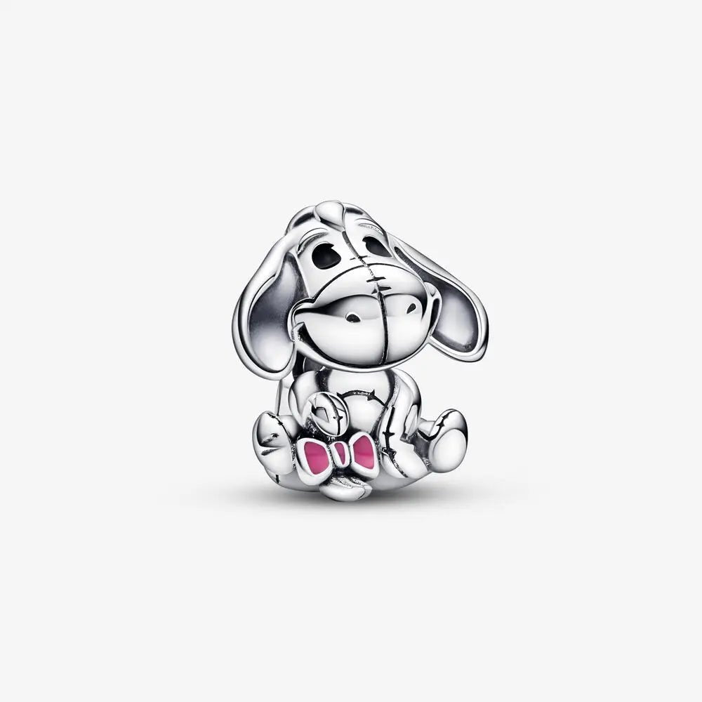 MINISO League Of Legends Mickey Mouse Minnie Plata Deley 925 Sterling Silver Charm Beads Fit Original Pandora Bracelet Jewelry