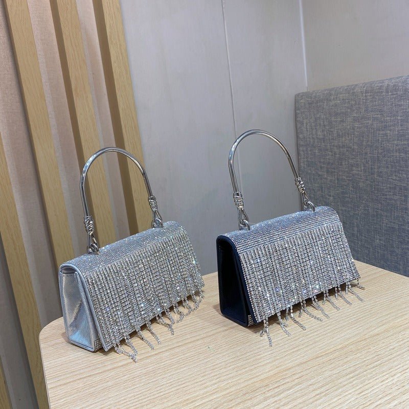 Bling Diamonds Rhinestone Tote Women Bags Purse Prom Evening Cltuch - Salim Fashion