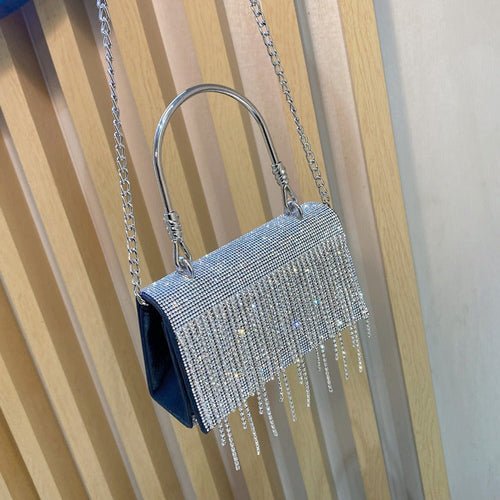 Bling Diamonds Rhinestone Tote Women Bags Purse Prom Evening Cltuch - Salim Fashion