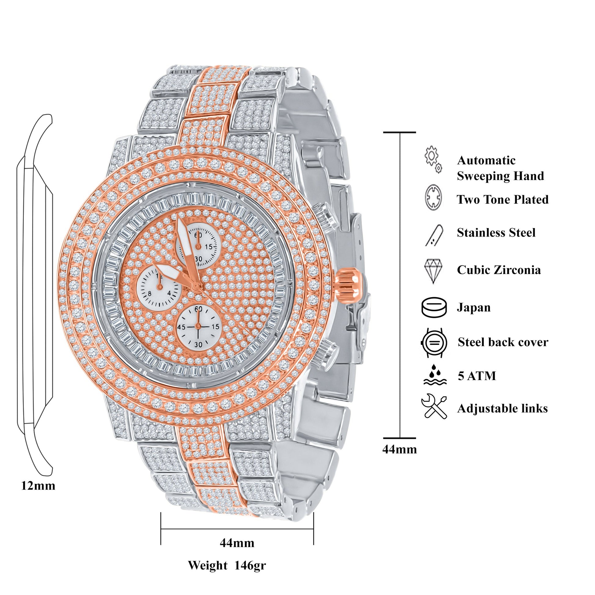 COMELY HIP HOP METAL WATCH | 5627618 - Salim Fashion