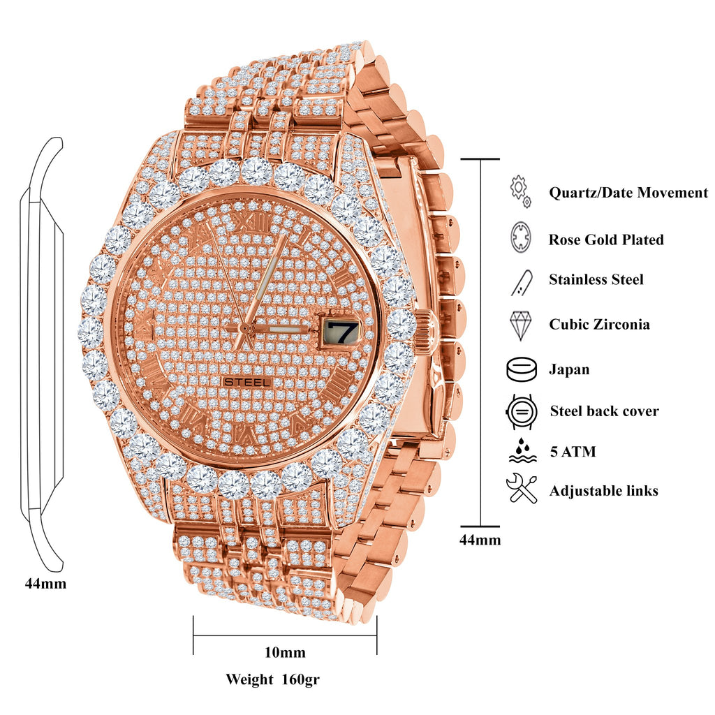 METEORITE STEEL WATCH | 530545 - Salim Fashion