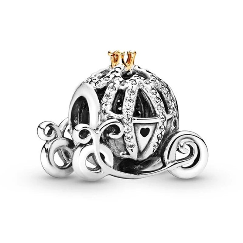 MINISO League Of Legends Mickey Mouse Minnie Plata Deley 925 Sterling Silver Charm Beads Fit Original Pandora Bracelet Jewelry