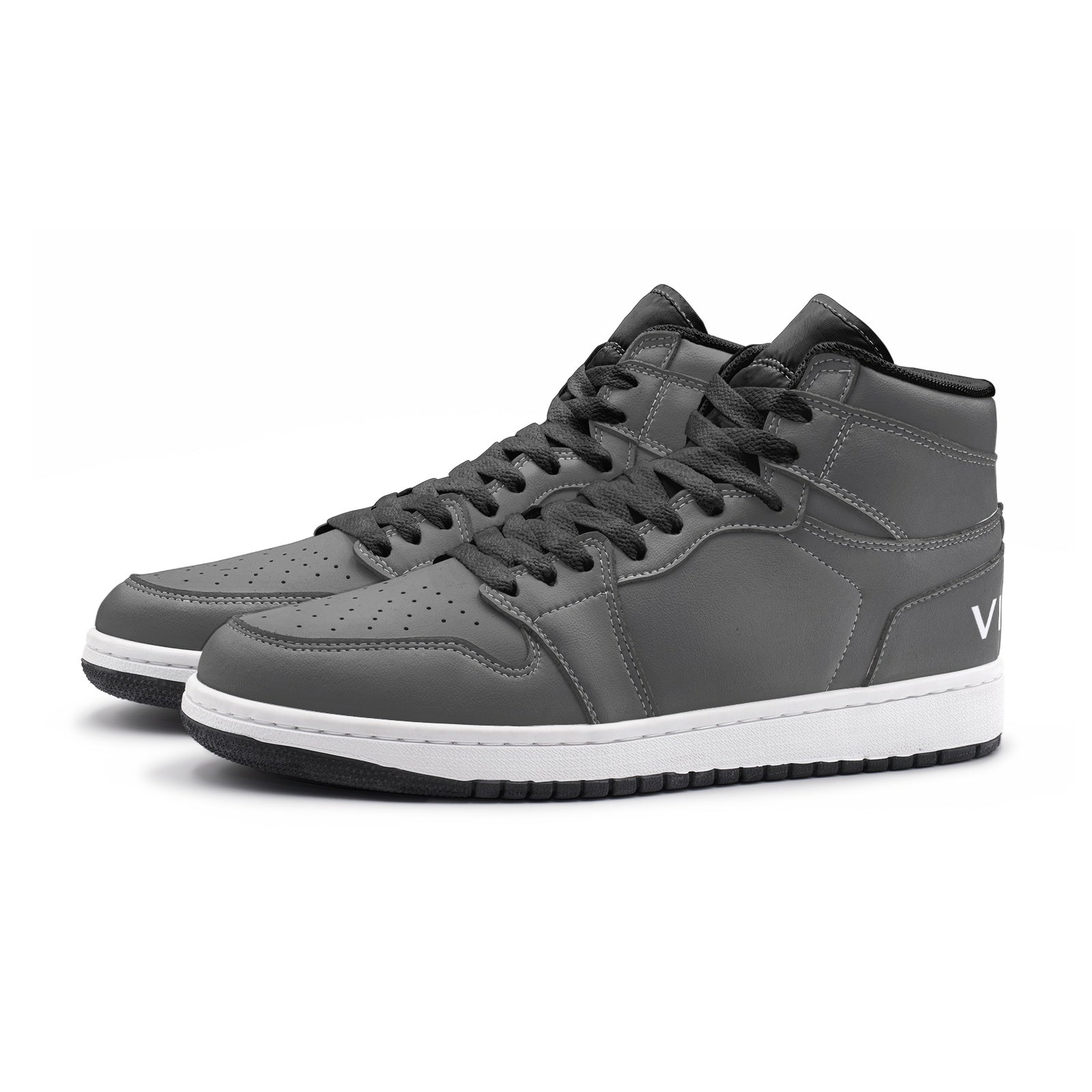 VIPER HIP HOP SHOES High Top Style 55TO Gray Sneakers - Salim Fashion