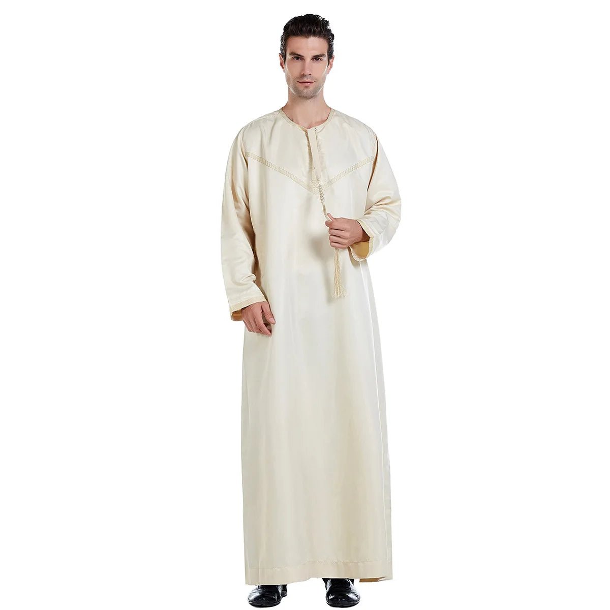 Mans Abaya Muslim Sets Pakistan Islam Clothing Abayas Robe Saudi Arabia Kleding Mannen Kaftan Oman Qamis Homme Musulman De Mode