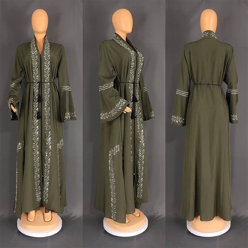 2025 Casual Kimono Robe Femme Caftan Turkish Islamic Clothes Open Abaya Dubai Kaftan Muslim Cardigan Abayas Dresses for Women