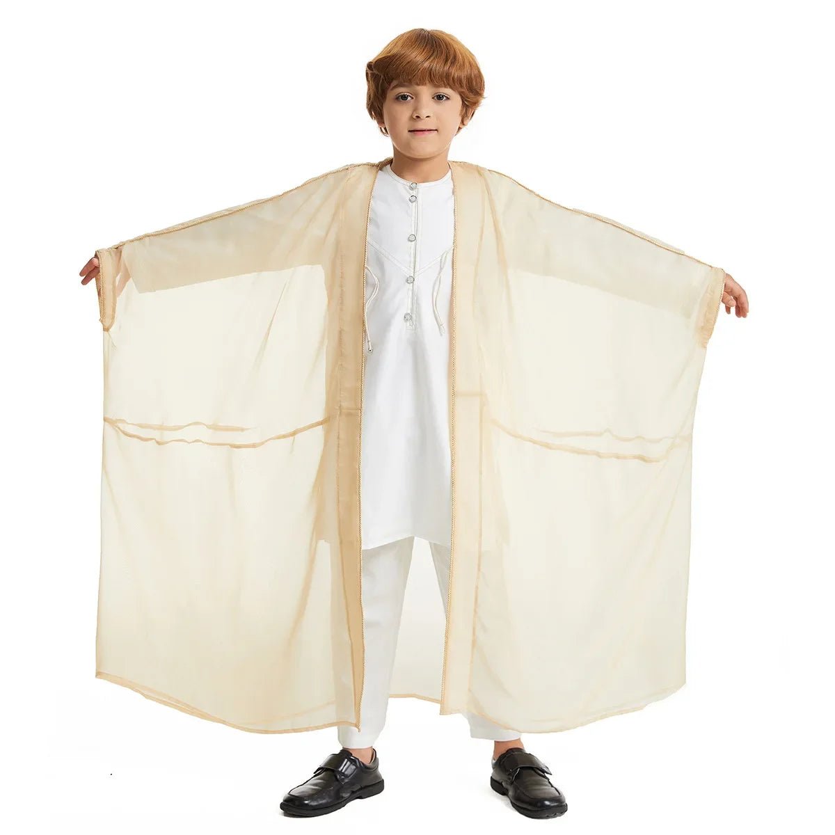 Eid Abayas For Prayer Clothes Boy Kids Kebaya Open Muslim Kimono Abaya Turkey Arabic Islam Djellaba Homme Robe Musulmane Hombre