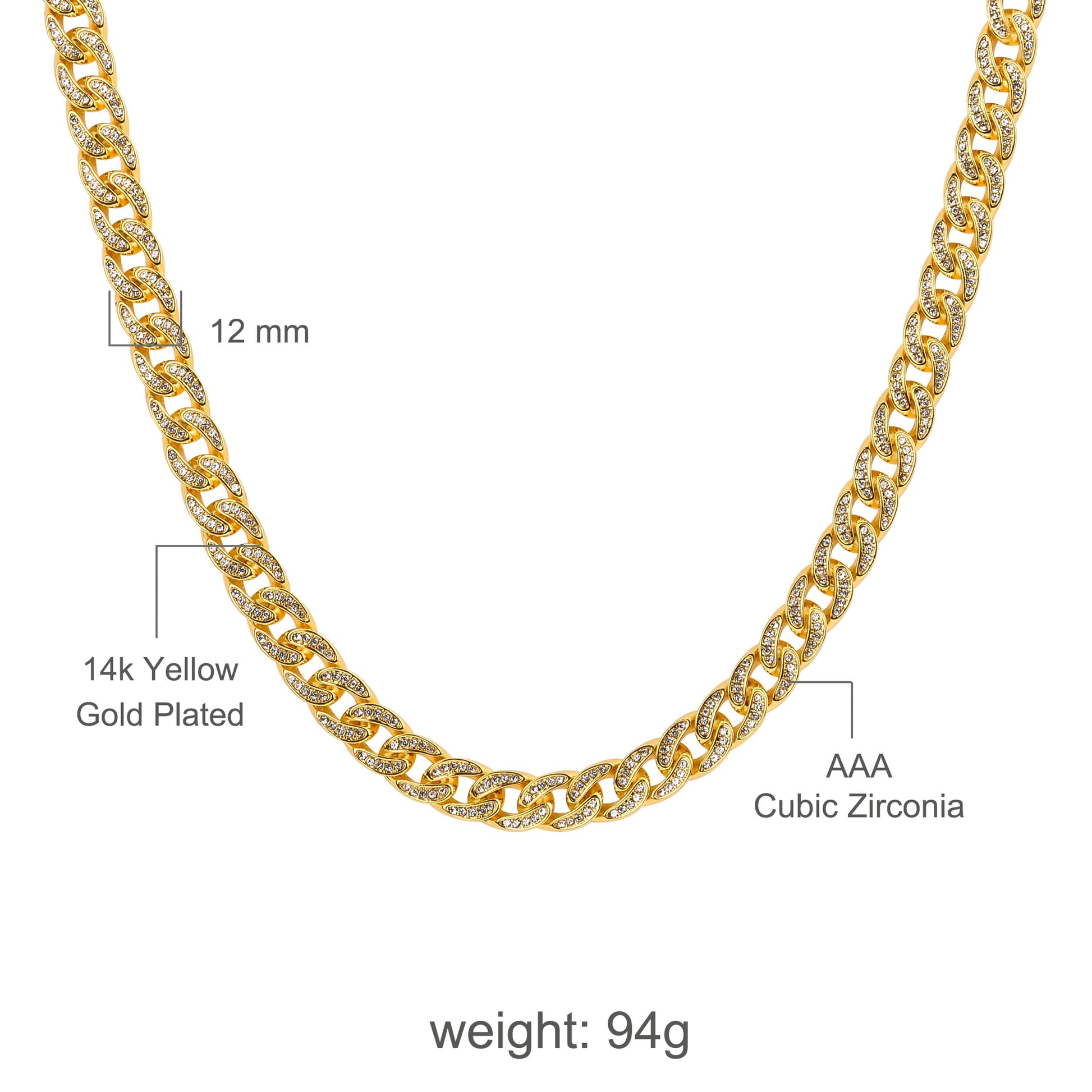 CREW BM 13 MM Cuban Chain  | 970712 - Salim Fashion