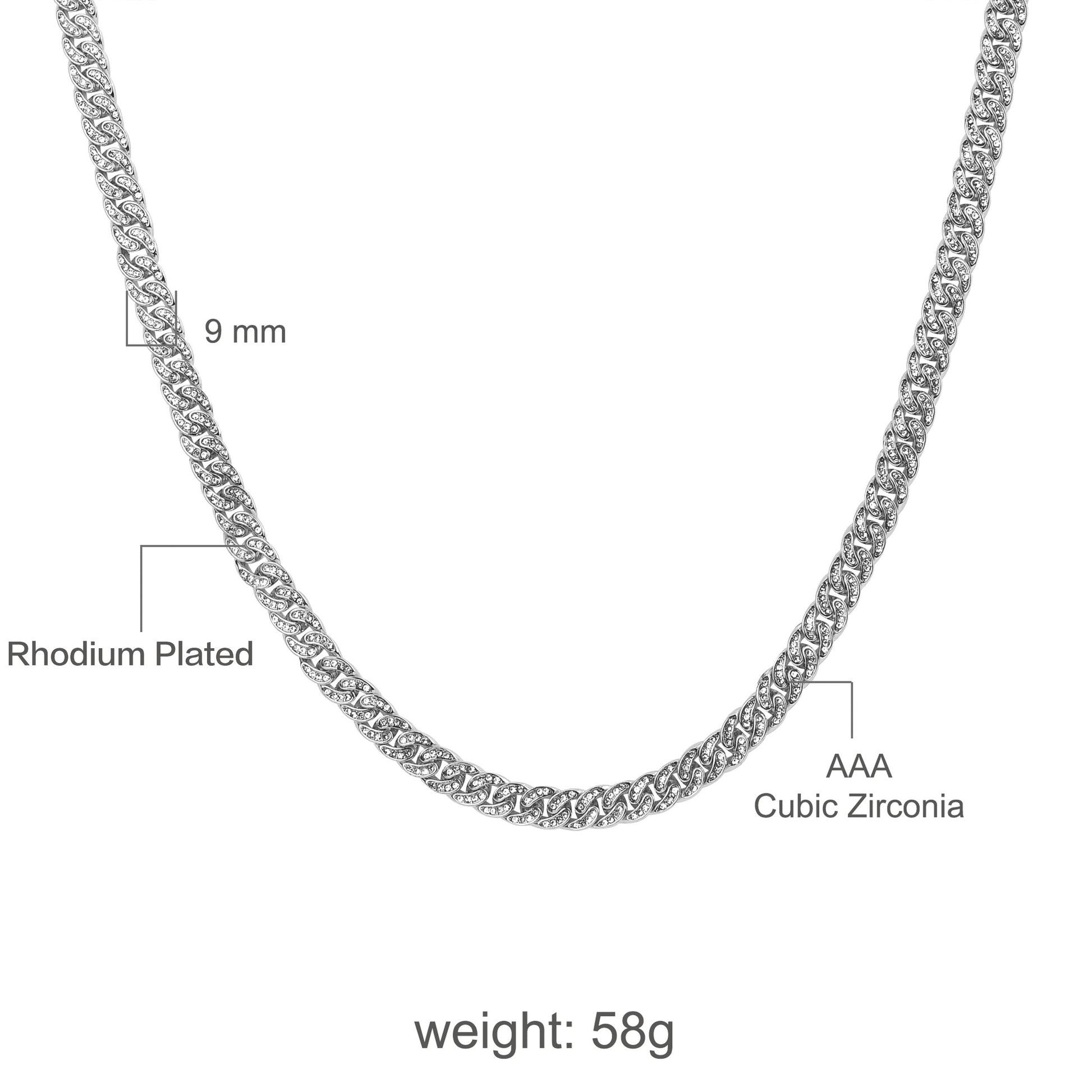 CREW 8 MM Cuban Chain | 970721 - Salim Fashion