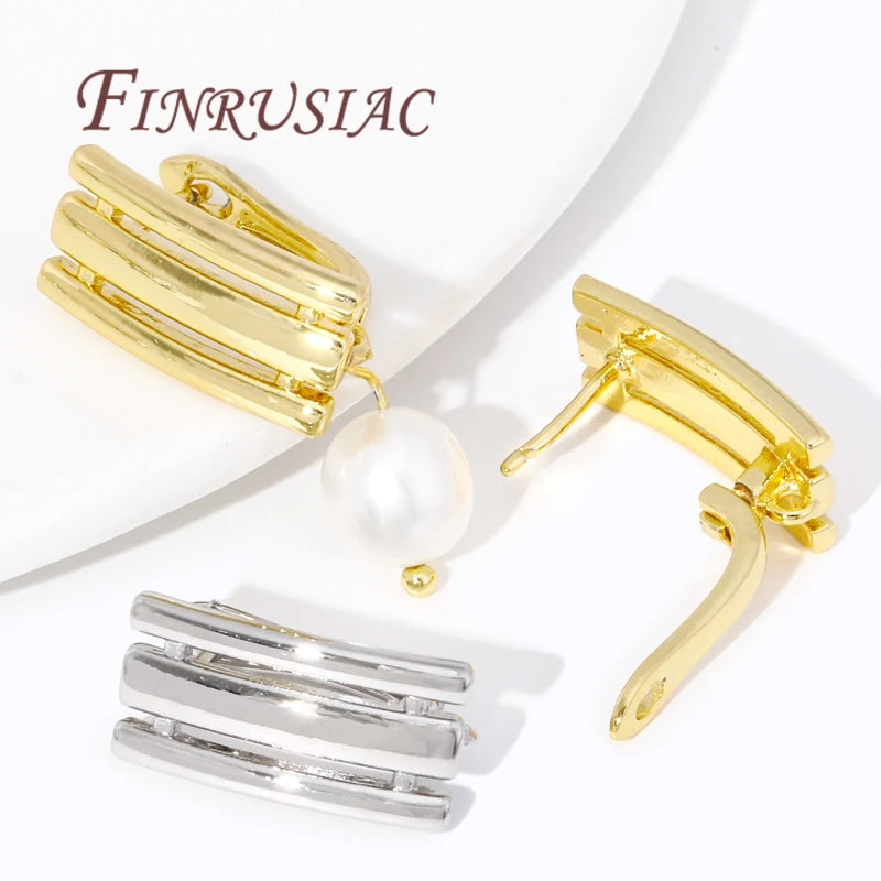 18K Gold Plated Earwires Fasteners,Earring Hook Clasp,Earrings Fixtures,Accessories For Earrings,DIY Jewelry Making Supplies