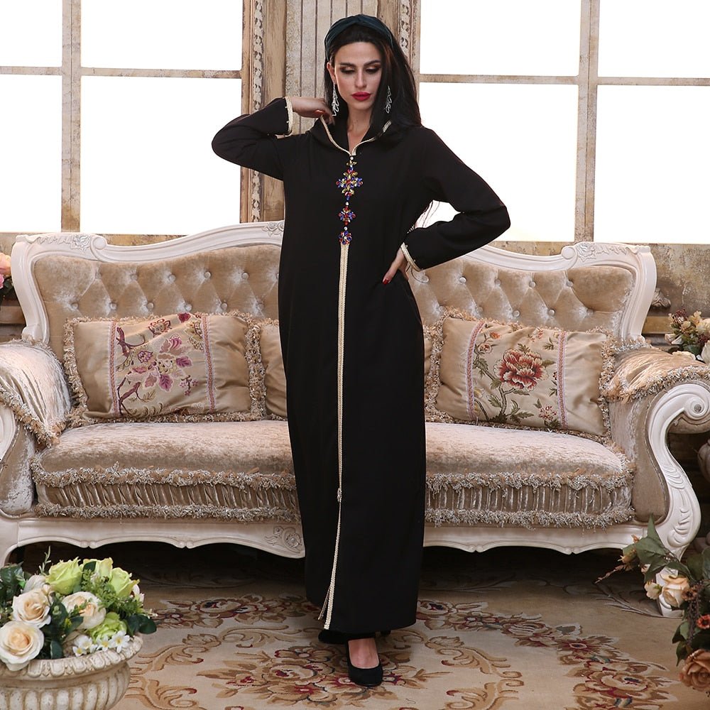 Caftan Marocain Abaya Dubai Turkey Islam Kaftan Muslim Hijab Dress African Dresses For Women Robe Arabe Musulman Djellaba Femme