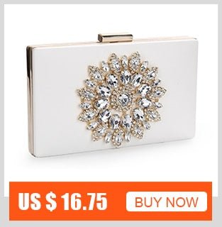 Diamond Evening Clutch Bag For Women Wedding Golden Clutch Purse Chain - Salim Fashion