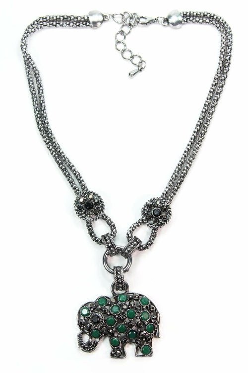 Dazzling Elephant Necklace - Salim Fashion