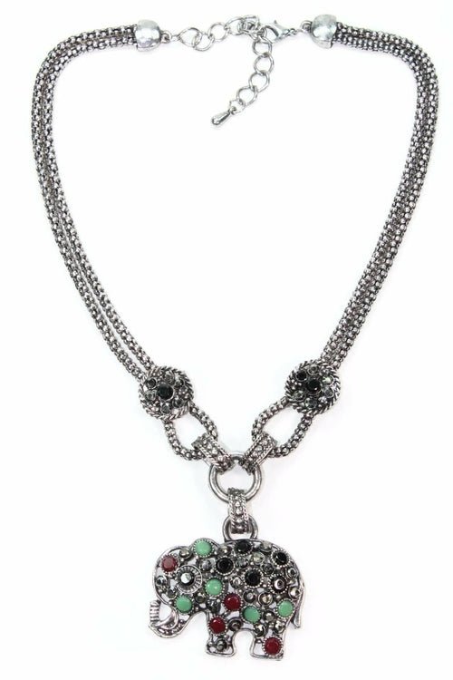 Dazzling Elephant Necklace - Salim Fashion