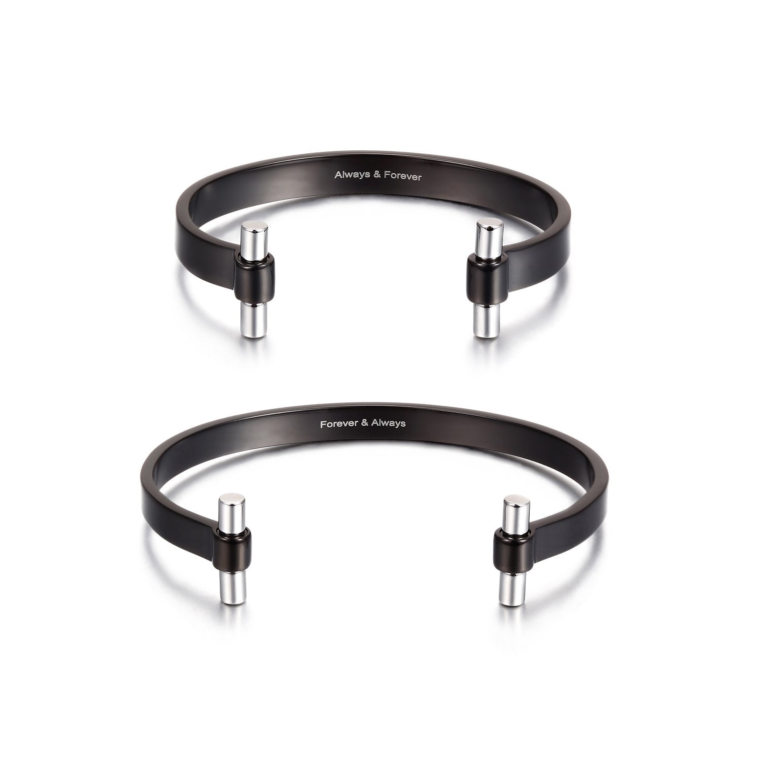 Black Love Couple Cuff - Salim Fashion