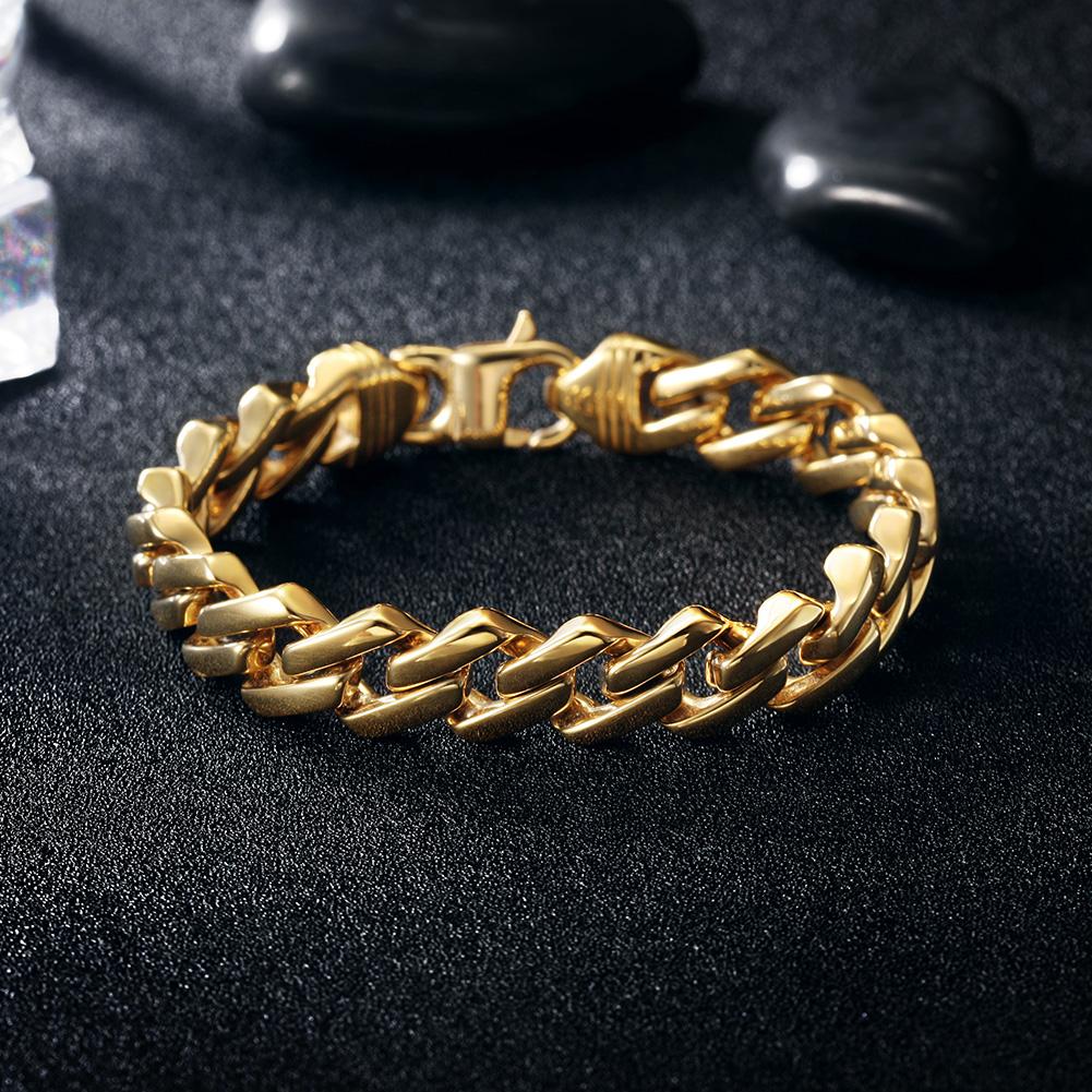 Cuban Chain Bracelet with Lobster Clasp - Salim Fashion