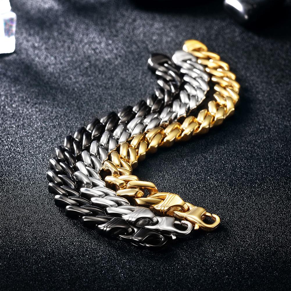 Cuban Chain Bracelet with Lobster Clasp - Salim Fashion