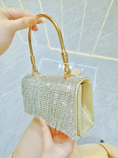 Bling Diamonds Rhinestone Tote Women Bags Purse Prom Evening Cltuch - Salim Fashion