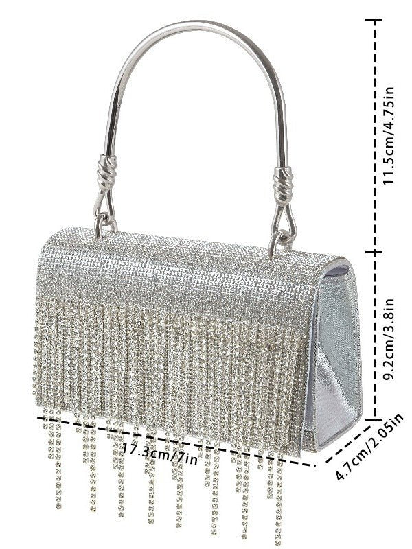 Bling Diamonds Rhinestone Tote Women Bags Purse Prom Evening Cltuch - Salim Fashion