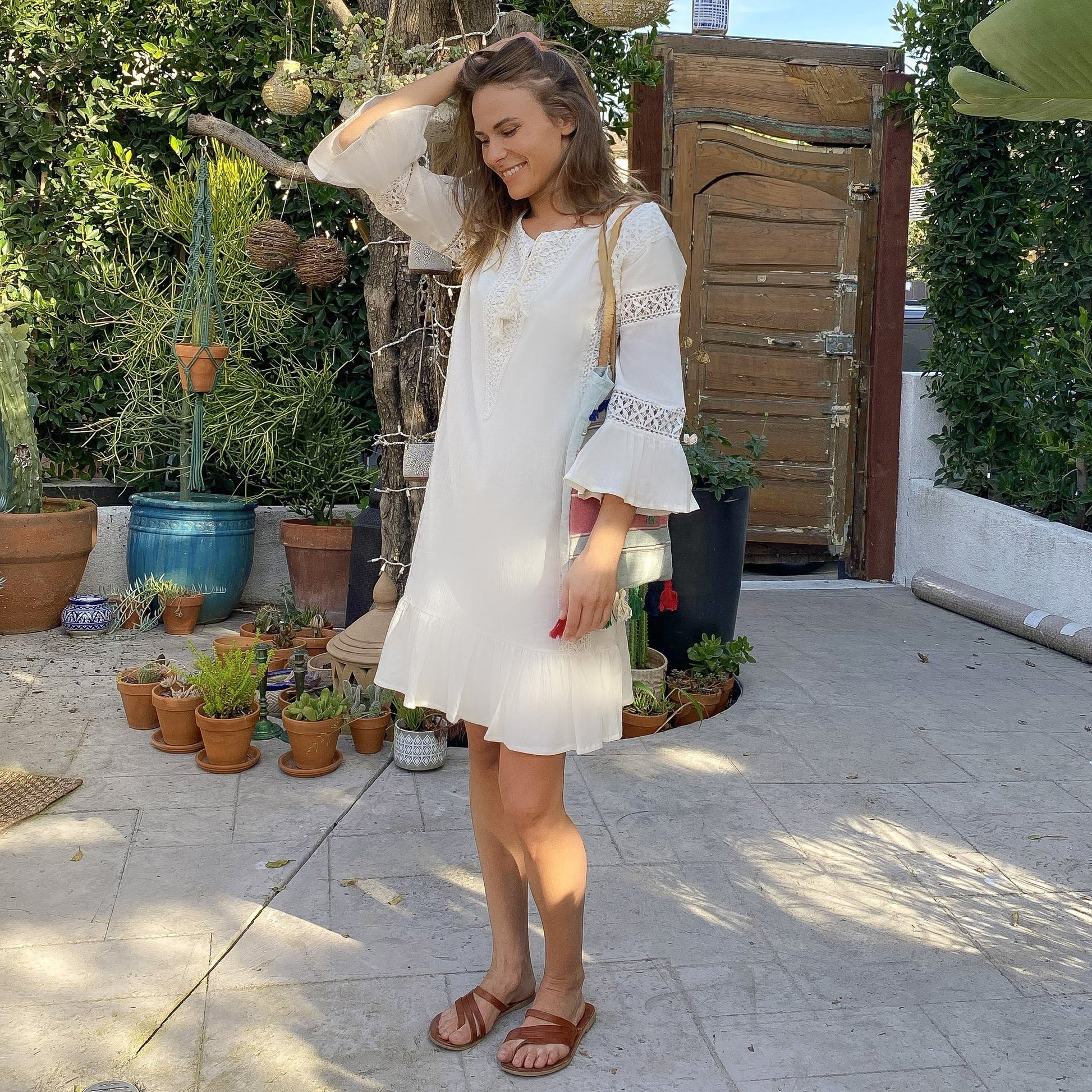 PARADISO MINI DRESS - NATURAL - Salim Fashion