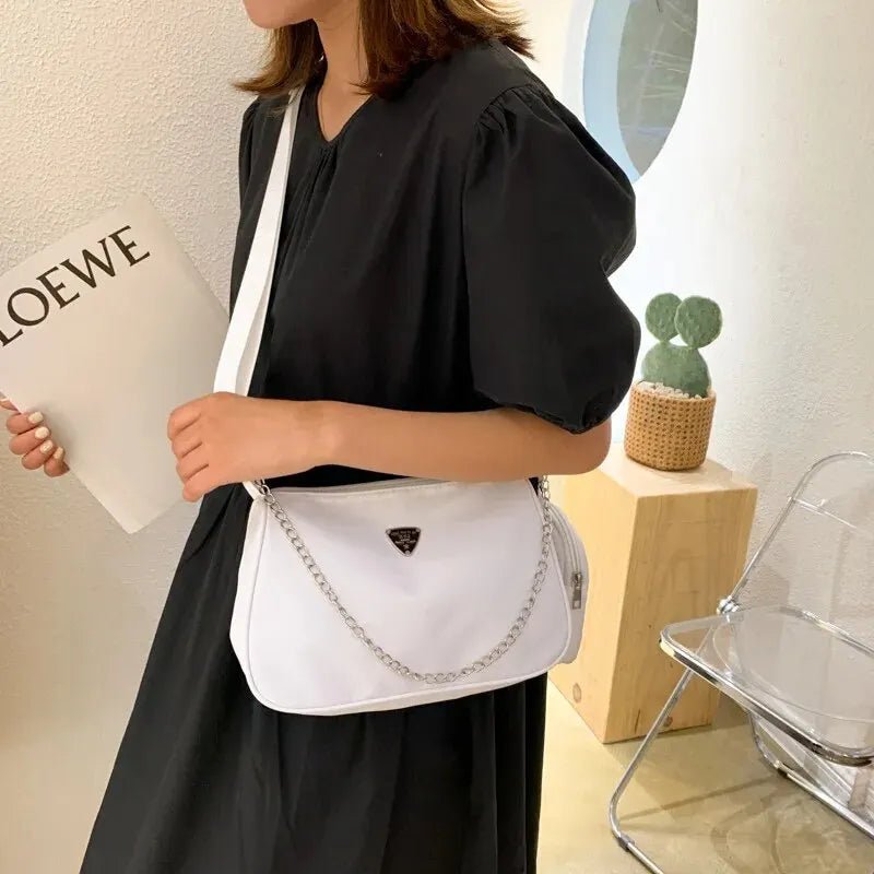 Nylon Crossbody Bag For Women Fashion Portable Casual Underarm Bag