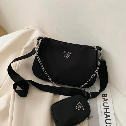 Nylon Crossbody Bag For Women Fashion Portable Casual Underarm Bag