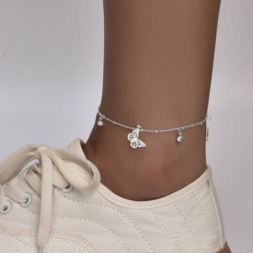 Boho Butterfly Charm Anklet For Women Gold/Silver - Salim Fashion