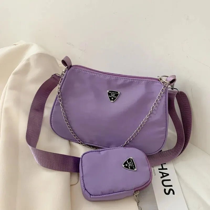 Nylon Crossbody Bag For Women Fashion Portable Casual Underarm Bag