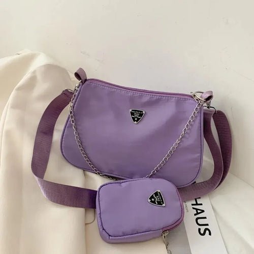 Nylon Crossbody Bag For Women Fashion Portable Casual Underarm Bag