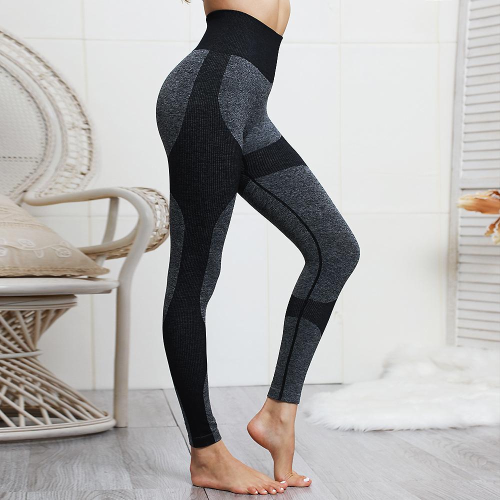 High Waist Athletic Seamless Yoga Leggings And Stretch Sports Bra - Salim Fashion