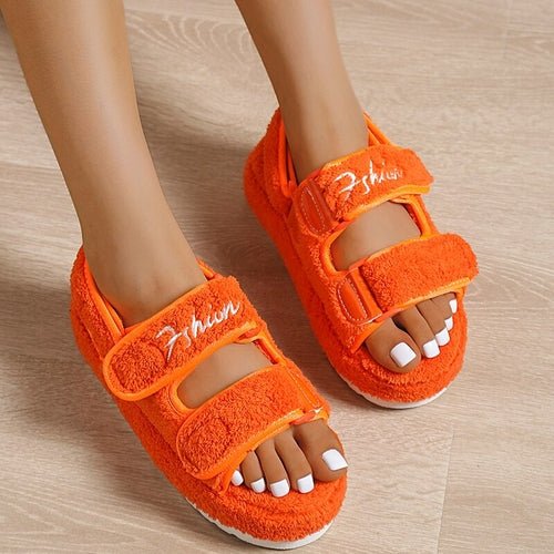 Casual Thick Bottom Women Sandals Orange/Blue/Black/Green - Salim Fashion