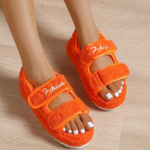 Casual Thick Bottom Women Sandals Green/Orange/Black/Blue - Salim Fashion