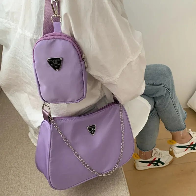 Nylon Crossbody Bag For Women Fashion Portable Casual Underarm Bag