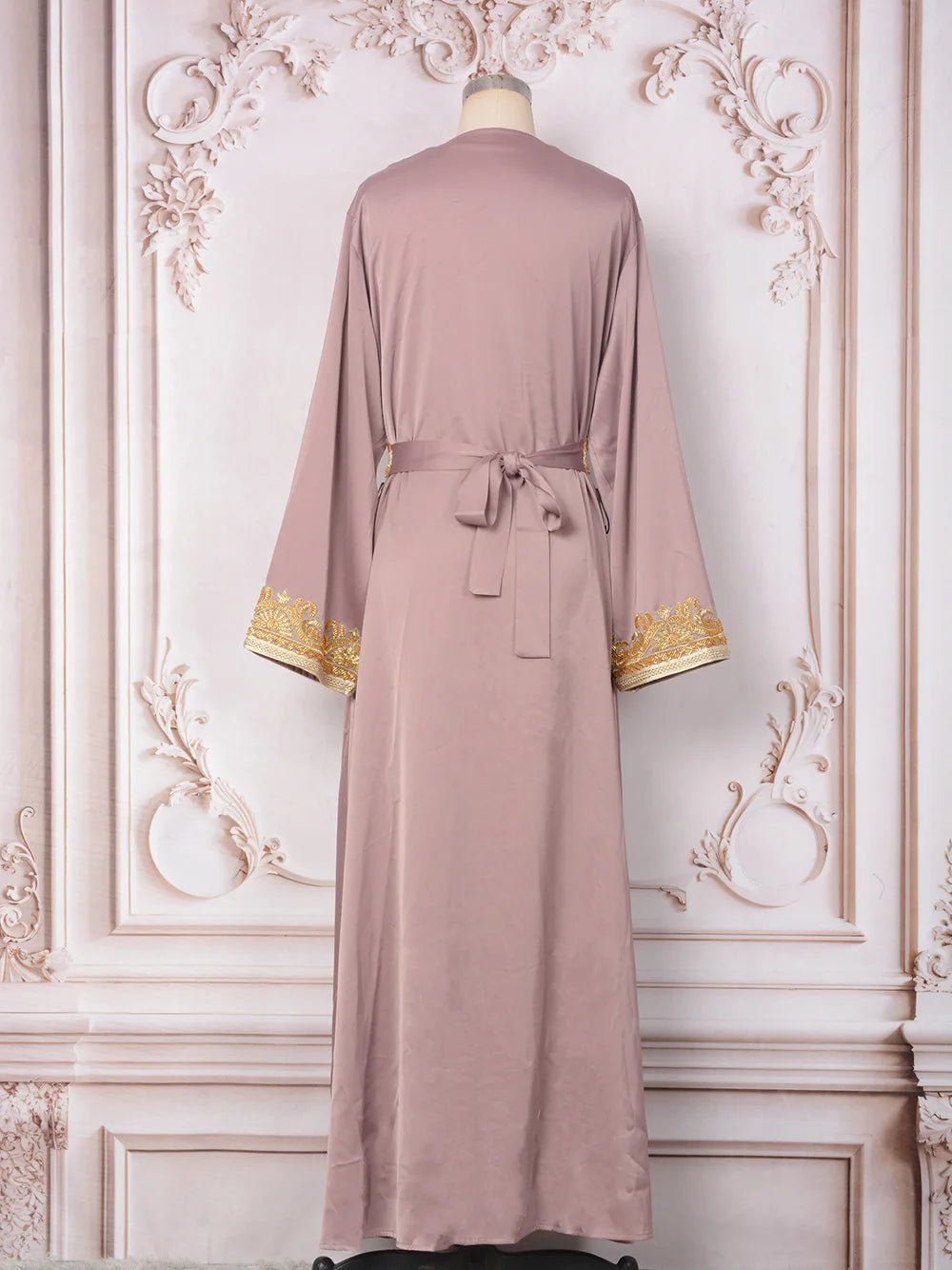 Moroccan Takchita Kaftan Dress 2 Piece Set, Party Wedding Ramadan Eid Traditional Arabic Robe, Muslim Women Islamic Clothing