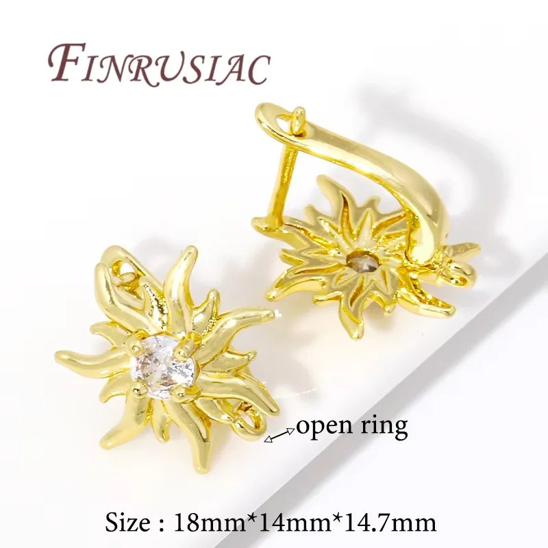 18K Gold Plated Earwires Fasteners,Earring Hook Clasp,Earrings Fixtures,Accessories For Earrings,DIY Jewelry Making Supplies