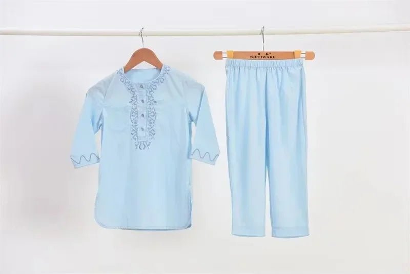 New Arrival Muslim Small Baby Abaya Set Jelaba Suit Jubba Thobe For Children Dubai Saudi Arabia Homme Pakistan Qatar Boy Robe