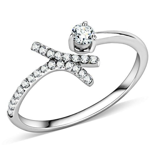 DA145 - High polished (no plating) Stainless Steel Ring with AAA Grade - Salim Fashion