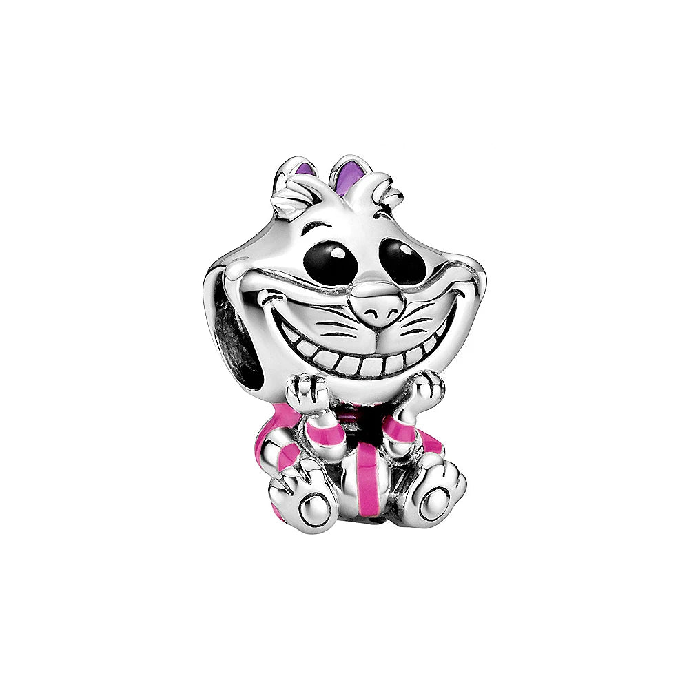 MINISO League Of Legends Mickey Mouse Minnie Plata Deley 925 Sterling Silver Charm Beads Fit Original Pandora Bracelet Jewelry