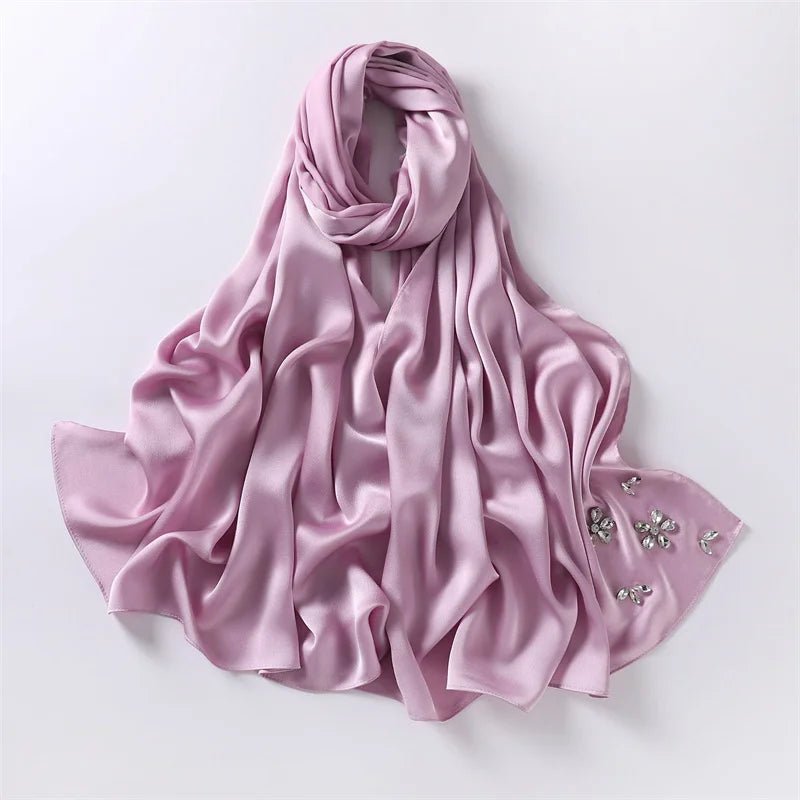 2023 Luxury Stitch Diamond Floral Bubble Chiffon Instant Hijab Shawls Lady High Quality Wrap Beach Bufandas Ramadan Muslim Sjaal