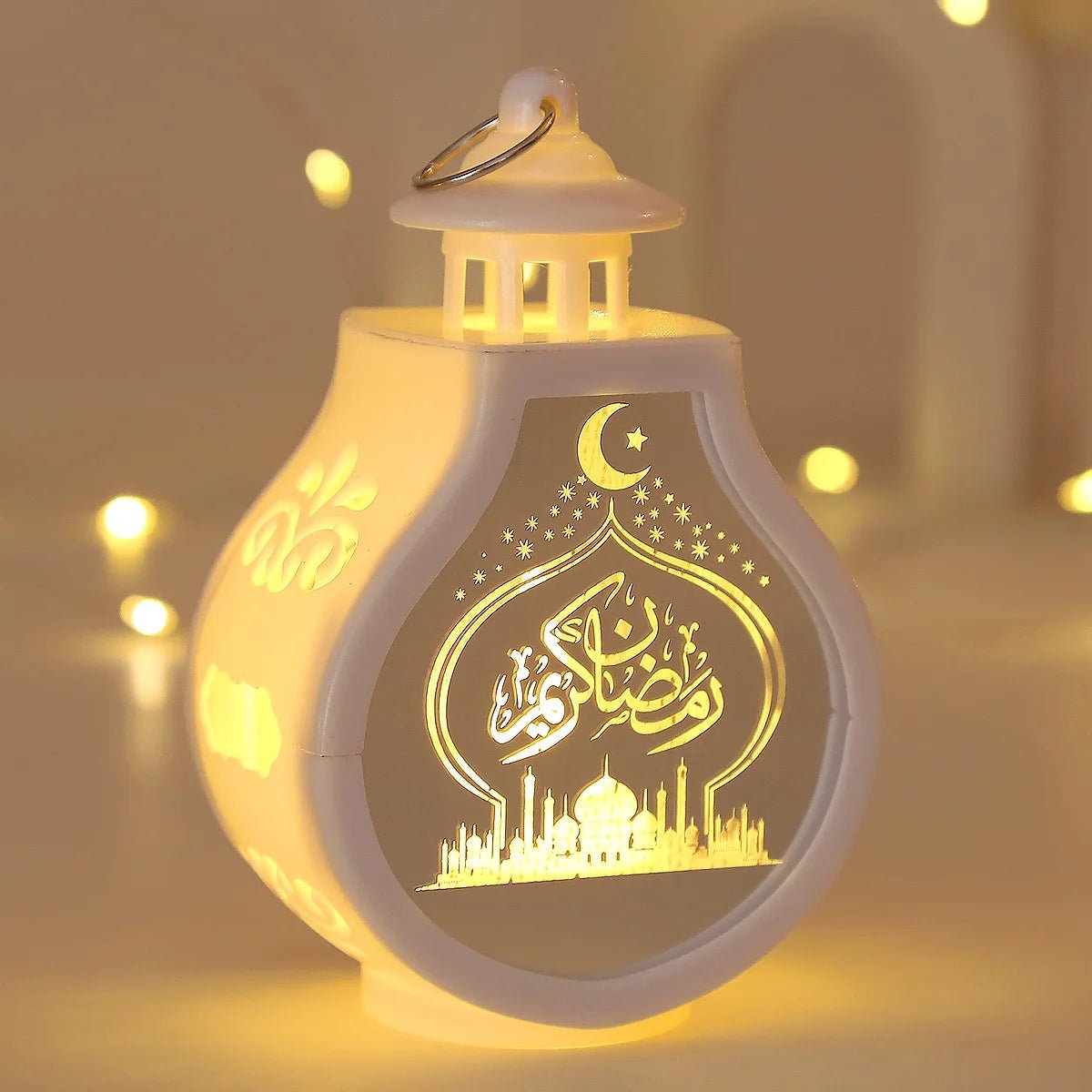 Eid Mubarak Led Wind Lamp Ornament Islam Muslim Party Decor Supplies Ramadan Wind Lantern Eid Decoration For Home Party Gift