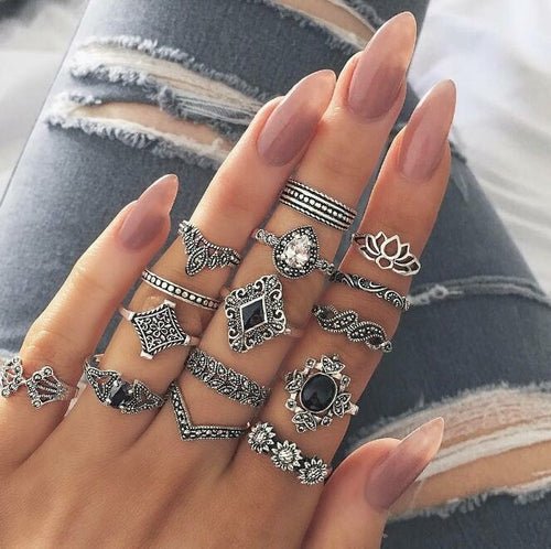 Flower Ring Set - Salim Fashion