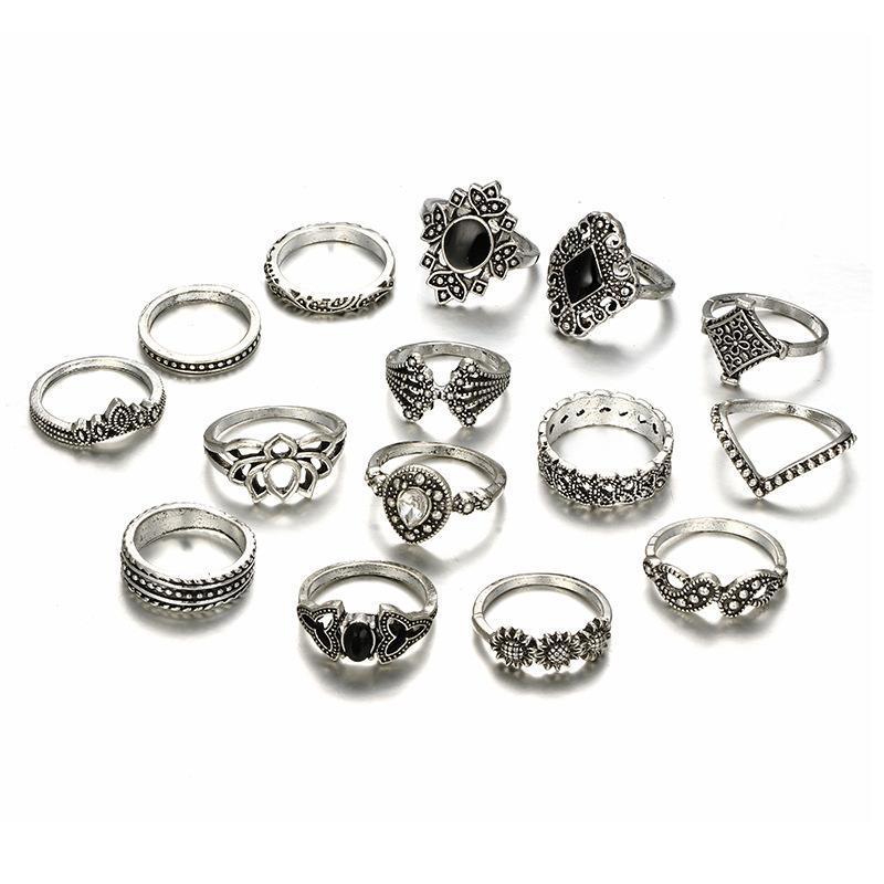 Flower Ring Set - Salim Fashion