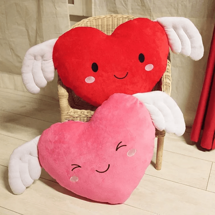 Cute valentines heart wings 2 pcs Soft Toy For kids - Salim Fashion