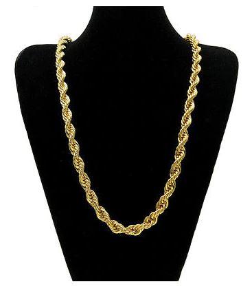 14K Yellow Gold Solid Brass Classic Korean Chain - Salim Fashion
